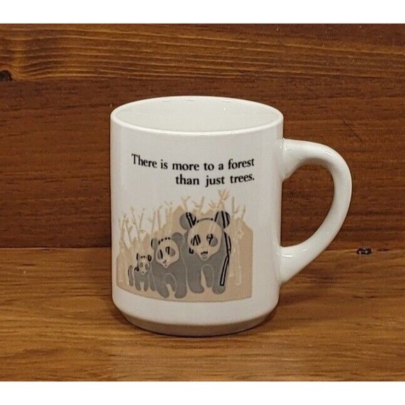 Panda Bear Coffee Mug Cup 8 Fl oz There is more to a forest than just trees - Picture 3 of 10